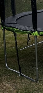 Trampolin Bodenanker Set 4er Sturmanker Erdanker mit XXL Gurten Rostfrei Extra Starke 8mm Stahl Schraubanker für Zelte Pavillons Gartenstrukturen Kunden-Foto 1