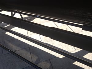 COSTWAY Gartenbank, Schaukelbank mit Gleitbewegung und Stoffsitz, 2-Sitzer Sitzbank bis 300kg belastbar, Terrassenbank Kunden-Foto 4