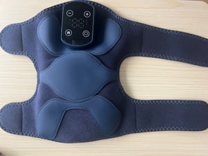 3-in-1 Knie-, Ellbogen- & Schulter-Massagegerät mit Wärme & Vibration, Tragbares Elektrisches Massagegerät, 5 Heizstufen, 5000mAh Akku, Tiefenentspann Kunden-Foto 1