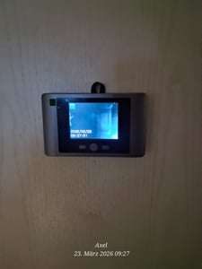 Digitaler Türspion 2.8 Zoll LCD Nachtsicht PIR Bewegungserkennung Haustür Gucklochkamera Kunden-Foto 1