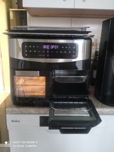 Heißluftfritteuse AF-625A Heißluftfritteuse 6.5L Airfryer, 80 - 200 °C, 1700W, Timer, digitales Display, 8 Kochprogramme, schwarz Kunden-Foto 6