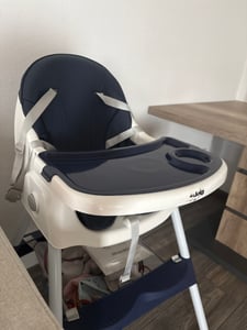 FCH Hochstuhl Baby 2-in-1 Vertehllbar und Klappbar Kinderhochstuhl mitwachsend Kindersitz Kinderstuhl mit Sicherheitsgurt ,pink Kunden-Foto 1