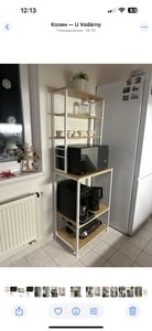 VASAGLE Küchenregal, Standregal, 40 x 80 x 167 cm, eichenfarben-weiß Kunden-Foto 10