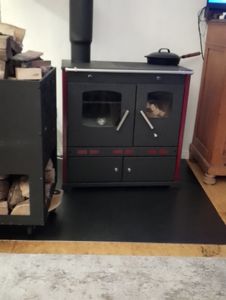 Kachel met bakoven en kookplaat. Perfect Lux Eco houtkachel, 7,5 kW. Kachel, langdurig brandende kachel, werkplaatskachel, Zweedse kachel, kachel voor vakantiehuis, verwarmingskachel Klantenfoto 1