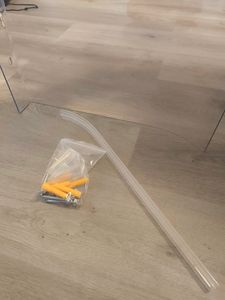 UISEBRT strieška na vchodové dvere 50×240 cm priehľadná - vchodová strieška z číreho PET, odolná proti poveternostným vplyvom s UV ochranou, jednoduchá inštalácia na balkón, okno alebo terasu Fotografia od zákazníka č. 3