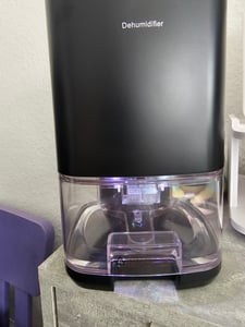 OKWISH Luftentfeuchter Entfeuchter Elektrisch,1000ml Raumentfeuchter Leise Dehumidifier Mit Funktion Abtauen & Schlafmodus,Entfeuchter für Badezimmer Kunden-Foto 1
