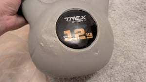 TREX SPORT Kettlebell 16 kg Kugelhantel Schwunghantel TX-016CKB | Kugelgewicht, Fitness & Krafttraining | rutschfester Griff, bodenschonend Kunden-Foto 5