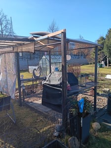 Pavilon na grilování Asado 2,4x1,5x2,34 m - šedý Fotografie od zákazníka č. 3