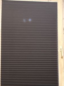 Grandekor Plissee klemmfix ohne Bohren,Anthrazit 35x100cm(BxH), Sichtschutz Faltrollo ohne Bohren Jalousie Rollos für Fenster und Tür Kunden-Foto 1