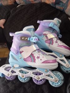 meteor Inlineskates Kinder Inliner Rollschuhe Roller Blades Quad Skates Kinder Inlineskates Mermaid S 30-33 Kunden-Foto 1