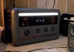 OSCAL PowerMax 1800 SE: Přenosná solární baterie s solárním panelem PM200, kapacita 1024 Wh, vodotěsná (IP54), 10 portů, technologie LiFePO4, životnost 10 let Fotografie od zákazníka č. 1
