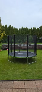 ZIPRO Trampolin Jump Pro Out | 8FT Ø 252 cm | Gartentrampolin Kindertrampolin Komplett-Set inkl. Außennetz, Leiter & Randabdeckung, Outdoor, Grün Kunden-Foto 1