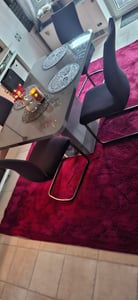 TT Home Wohnzimmer Teppich Kurzflor Anti-Rutsch Rückseite Unifarben Modern Waschbar Größe 160x220 cm Kunden-Foto 21