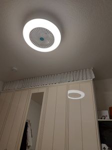 80W Deckenventilator Leuchte/ Ventilator getrennt schaltbar leise Deckenleuchte Kunden-Foto 4