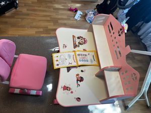 2026 Upgraded Kinder Tisch und Stuhl Set, höhenverstellbare Kinder funktionale Schreibtisch und Stuhl Set für Kinder 3-16, Kinder Studie Schreibtisch Kunden-Foto 2