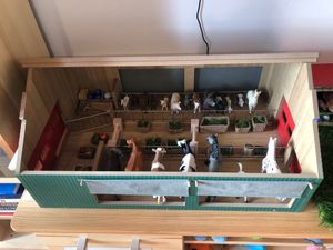 Kids Globe Stall mit 4 Windschutzplanen 1:32 Kunden-Foto 2
