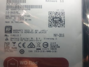 Western Digital Red, 8 TB, 5400 RPM, 128 MB, 3.5", Serial ATA III Kunden-Foto 2