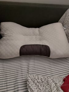 Orthopädisches Memory-Schaum Kissen 74 × 48 cm Anpassbares Seitenschläfer- und Rückenstützkissen Kunden-Foto 1