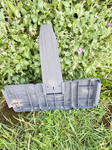 FIVMEN 40szt obrzeże trawnikowe plastikowe 10m obrzeże rabatowe o wyglądzie kamienia obrzeże rabatowe palisadowe obrzeże do koszenia ogrodzenie ogrodowe do rabat kwiatowych, DxH 25x23cm, antracytowe Zdjęcie produktu od klienta nr 1