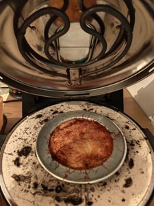 Sommertal PizzaProfi XXL Pizzaofen mit 39cm Steinplatte – Pizza Ofen elektrisch, schnelle 3-Minuten Pizza, bis 380°C – 5-teiliges Set mit Pfanneneinsatz, 2x Pizzaschieber, Schneider, Pizzastein Kunden-Foto 7