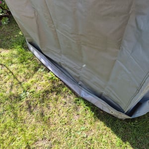 SANZARO Ochranný obal na plážové kreslo, odolný voči zimným podmienkam, 120 cm, vhodný pre šírku 110 cm – technológia RipStop s materiálom 600D Oxford, odolný proti pretrhnutiu a UV žiareniu, sivý Fotografia od zákazníka č. 5