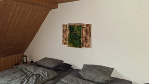 UNUS Deko-Fenster Sprossenfenster mit Fensterläden Holz geflammt Dekorahmen Kunden-Foto 1
