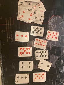 LG-Imports Mini-Spielkarten 54-teilig | Skat & Poker Reisespiel Miniatur Kartenspiel 4 x 3 cm Kunden-Foto 1