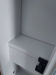 Schminktisch LED-Beleuchtung,mit Spiegel Hocker und 4 Schubladen Kosmetiktisch Kunden-Foto 2
