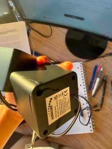 Kompakt Mini Stereo-Lautsprecher PC Computer Laptop USB Paar Boxen Schwarz  Audiocore Kunden-Foto 5