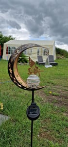 Gartenleuchten, Solarleuchten Garten Deko Terassendeko, Freien Solarlampe für Außen, Elfe/Blumenfee Wasserdichte Solarleuchte mit Erdspieß Kunden-Foto 1