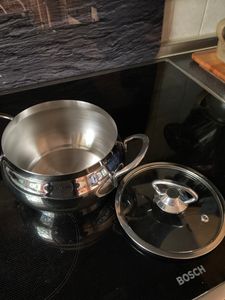 OMS Kochtopf Töpfe Suppentopf Universaltopf 18/10 Edelstahl Induktion Tencere, Liter & Maße:1.7 Liter - 16x10 cm Kunden-Foto 2