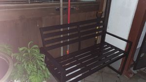 DEGAMO Gartenbank Parkbank Alubank ATLANTA 2-sitzer 123cm, Aluminium schwarz, wetterfest Kunden-Foto 2
