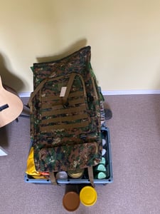 Kampfrucksack, Tarnung Rucksack, Camping-Wanderrucksack, 75L Armeerucksack, Großer Survival-Jagdrucksack, für Outdoor-Reisen Kunden-Foto 1