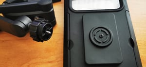 Fahrrad Motorrad Handy Halterung Halter Smartphone Wasserdicht bis 7,6 Zoll 360°, Schwarz Kunden-Foto 1