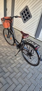 26 Zoll Damencityrad 21-Gang Shimano Kettenschaltung, Gepäckträger, Licht und Korb NEU 2608-SCHWARZ AB 155 CM KÖRPERGRÖSSE !!!!!!!!!!!!!!!!!!! Kunden-Foto 2
