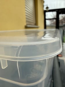Contenitore con coperchio Mondex Space Box Polipropilene trasparente 34 L 70,5 x 42 x 15,5 cm Foto del cliente 1