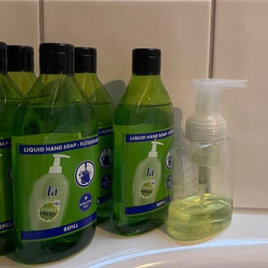 Fa Hygiene & Frische antibakteriell Limette Nachfüllpack Flüssigseife 6x385ml Kunden-Foto 1