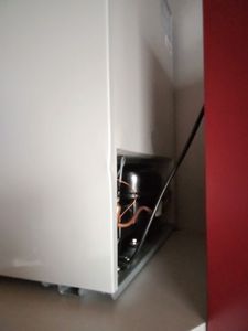 Stillstern Mini Gefrierschrank klein & leise 42L, Tiefkühltruhe mini Freezer -18°C mit Eiswürfelschale & Schloss, Türanschlag r./l., 4-Sterne Tiefkühlschrank klein Gefrierschränke Camping/Büro Silber Kunden-Foto 2