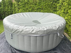 AREBOS Whirlpool aufblasbar | Ø208cm | 6 Personen | 130 Düsen | 1000L | Abdeckung Kunden-Foto 14