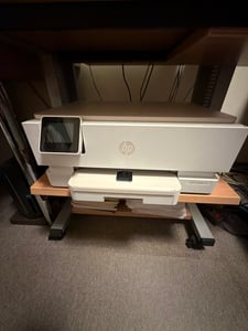 HP Envy 7231 Wireless All-in-One Farbe Drucker, Instant Ink, Thermal Inkjet, Farbdruck, 4800 x 1200 DPI, Farbkopieren, A4, Blau, Weiß Kunden-Foto 1