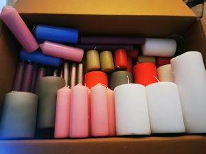 Kerzenbeutel 5 KG -- getauchte Kerzen NEUWARE (gemischte Kerzen) Kunden-Foto 7