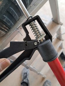 tectake® 2er-Set Teleksopstützen stufenlos höhenverstellbar mit Schnellspannsystem Kunden-Foto 1