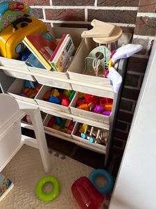 SONGMICS Kinderregal, mit 9 Aufbewahrungsboxen aus Vliesstoff, geräumig, taubengrau Kunden-Foto 1