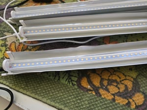 4x T5 LED Pflanzenlampe Vollspektrum Pflanzenlicht Erweiterbar Grow Lampe für Zimmerpflanzen Kunden-Foto 3