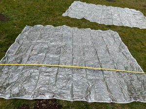 (0,8 x 1,2 m) Regenschutz, wasserdichte transparente PVC-Plane (Polyvinylchlorid) mit Ösen, wetterfeste, langlebige Überdachungen für Gartenmöbel, Pflanzen, Gewächshaus, Haustierstalldach Kunden-Foto 4
