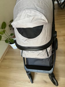 Kočík Kinderkraft 3v1 Esme Pro / kombinovaný kočík, Kinderkraft:Sand Beige Fotografia od zákazníka č. 4