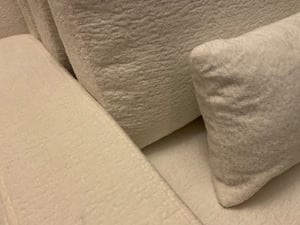 Bealife Sofa mit Schlaffunktion 147x82 cm -Ausziehbett - Chenillestoff, Dunkelgrau，AR28 Kunden-Foto 3