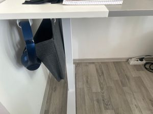 SONGMICS Höhenverstellbarer Schreibtisch elektrisch 160cm mit 4 Höhen Kunden-Foto 2