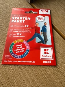 KAUFLAND MOBIL Prepaid eSIM Starterpaket mit 5G im besten D-Netz inkl. 10 € Startguthaben (digitales Produkt) Kunden-Foto 4