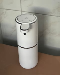 Automatischer Schaumseifenspender,3 Einstellbare Stufen,Wiederaufladbarer Seifenschalen mit Sensor,Wandmontierter,LCD-Display,Type-C Aufladung,Schwarz Kunden-Foto 1